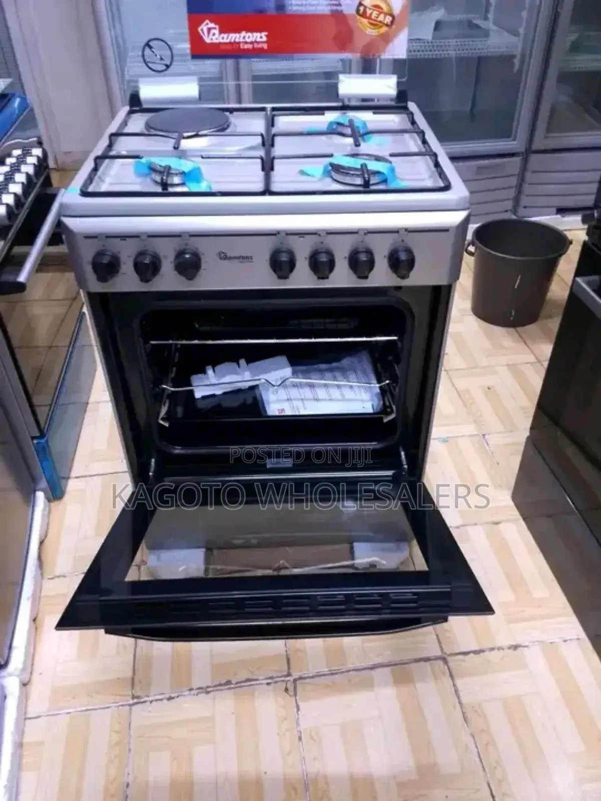 3+1 Gas Cooker 55 by 60 With Electric Oven