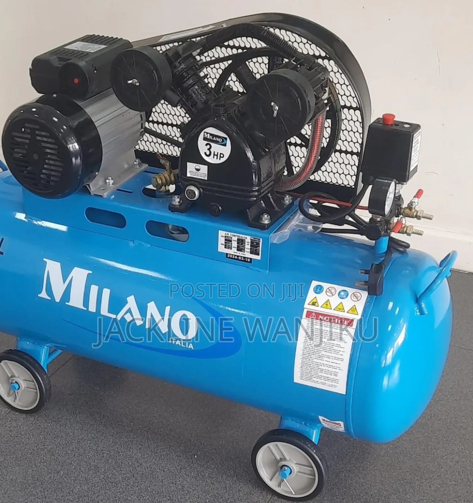 Ml3100b Milano Italia Compressor *Belt Driven* 100 Litres A
