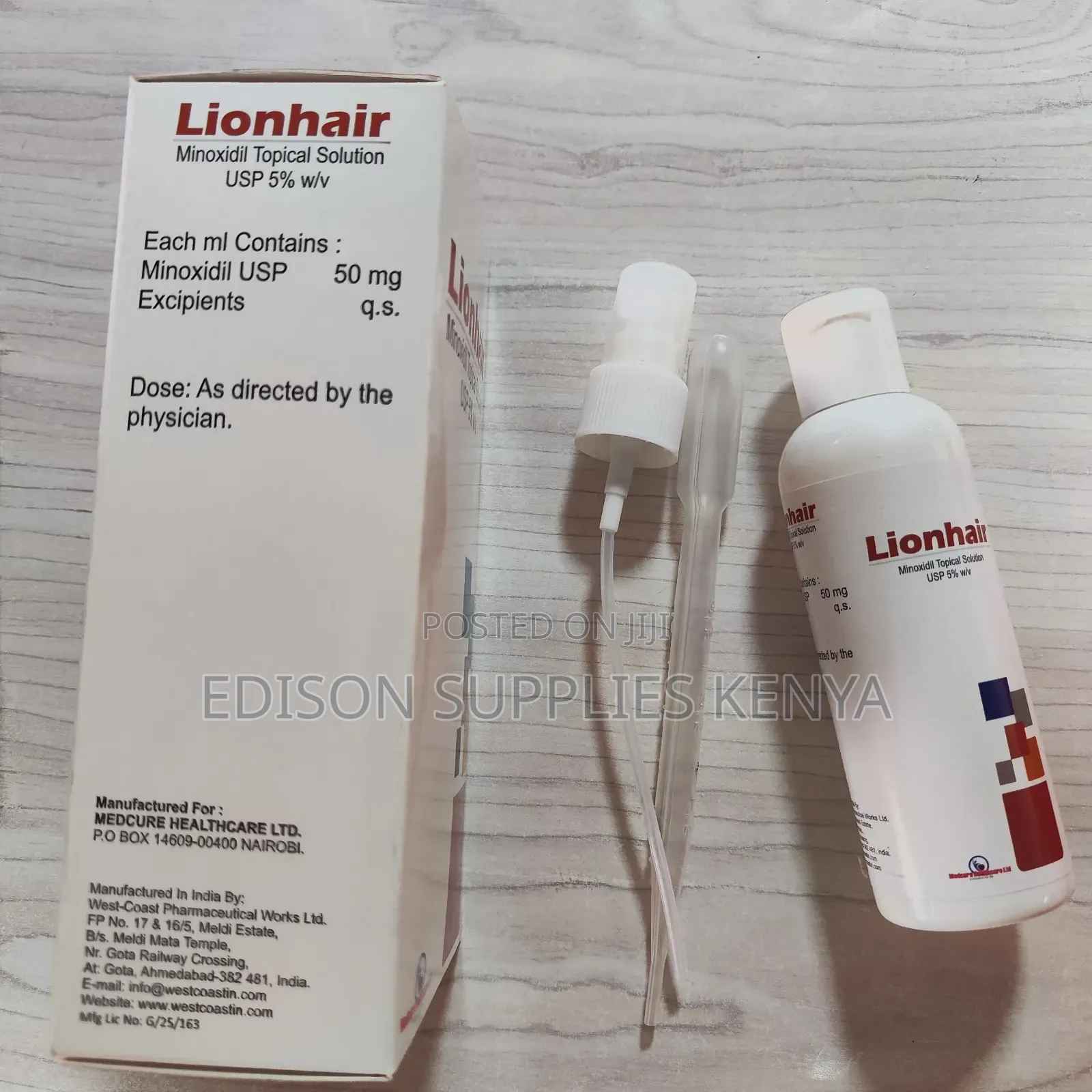Lionhair Noxidil Minoxidil 5% Balding Hair Regrowth