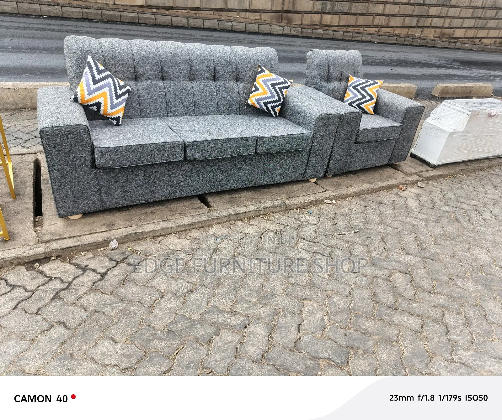 Grey 3,1four Seater Sof Set Available for Sale
