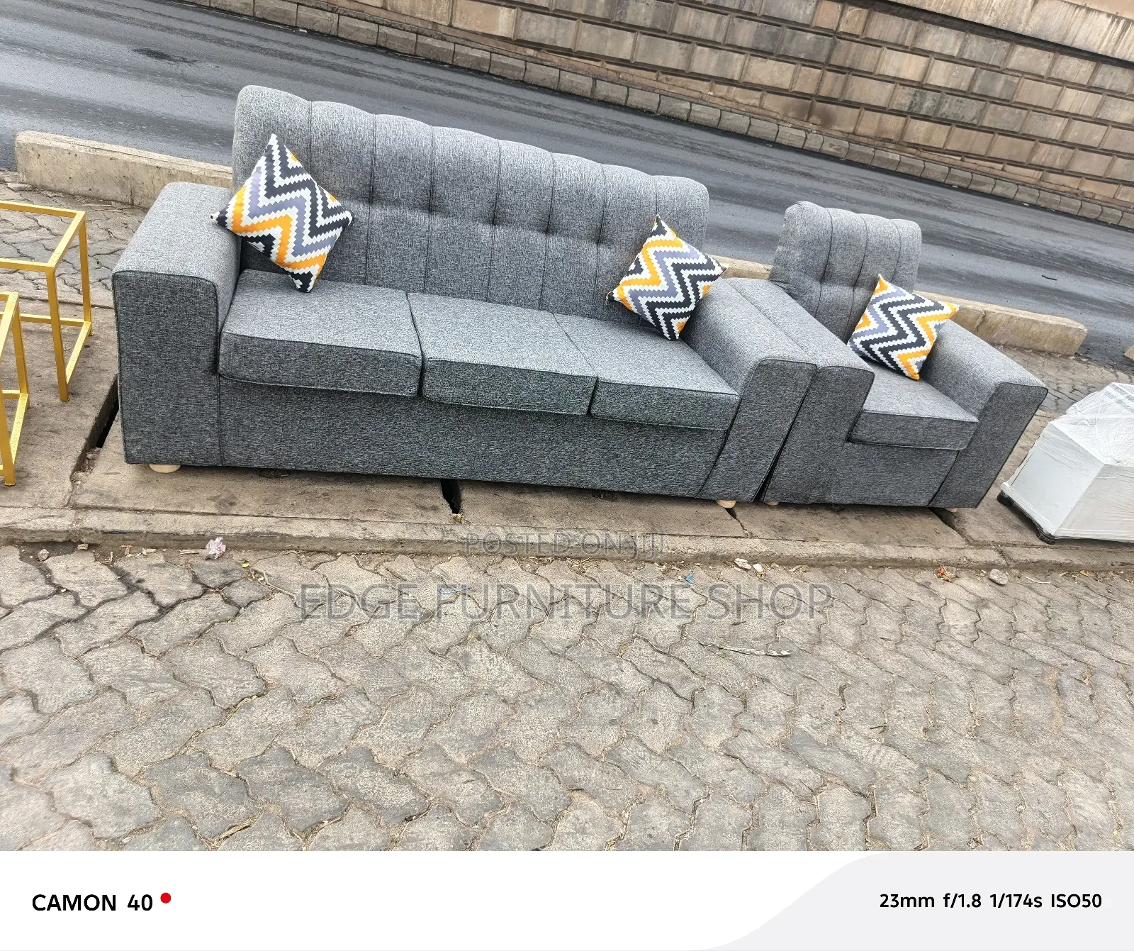 Grey 3,1four Seater Sof Set Available for Sale