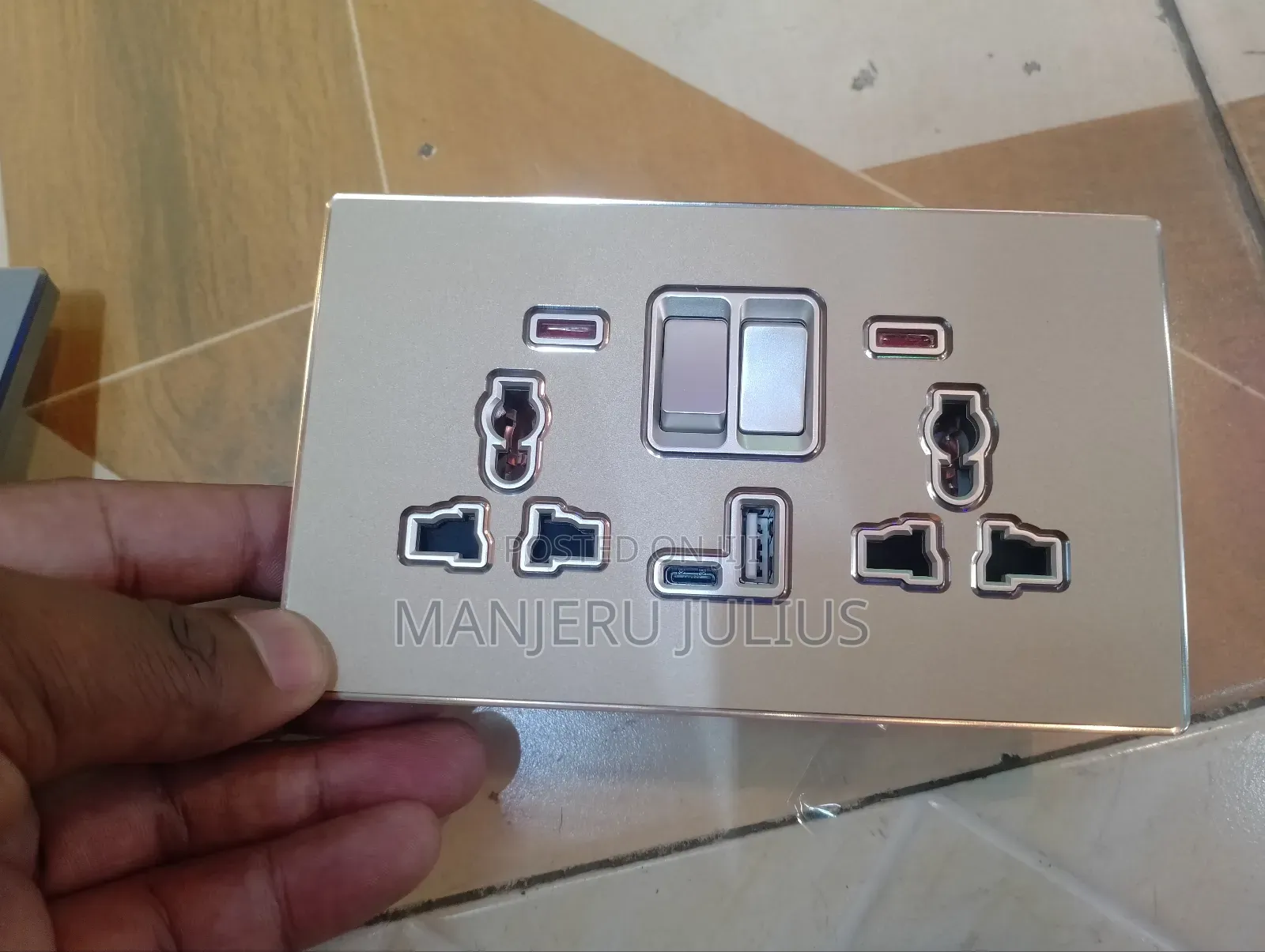 Type C Usb Twin Socket