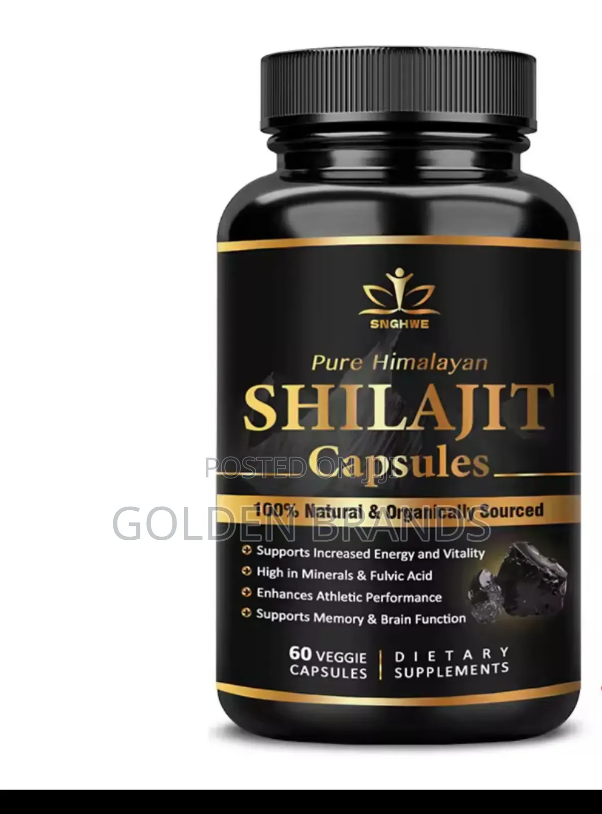 Original Pure Himalayan Shilajit, Energy,Stamina,Power 60pcs
