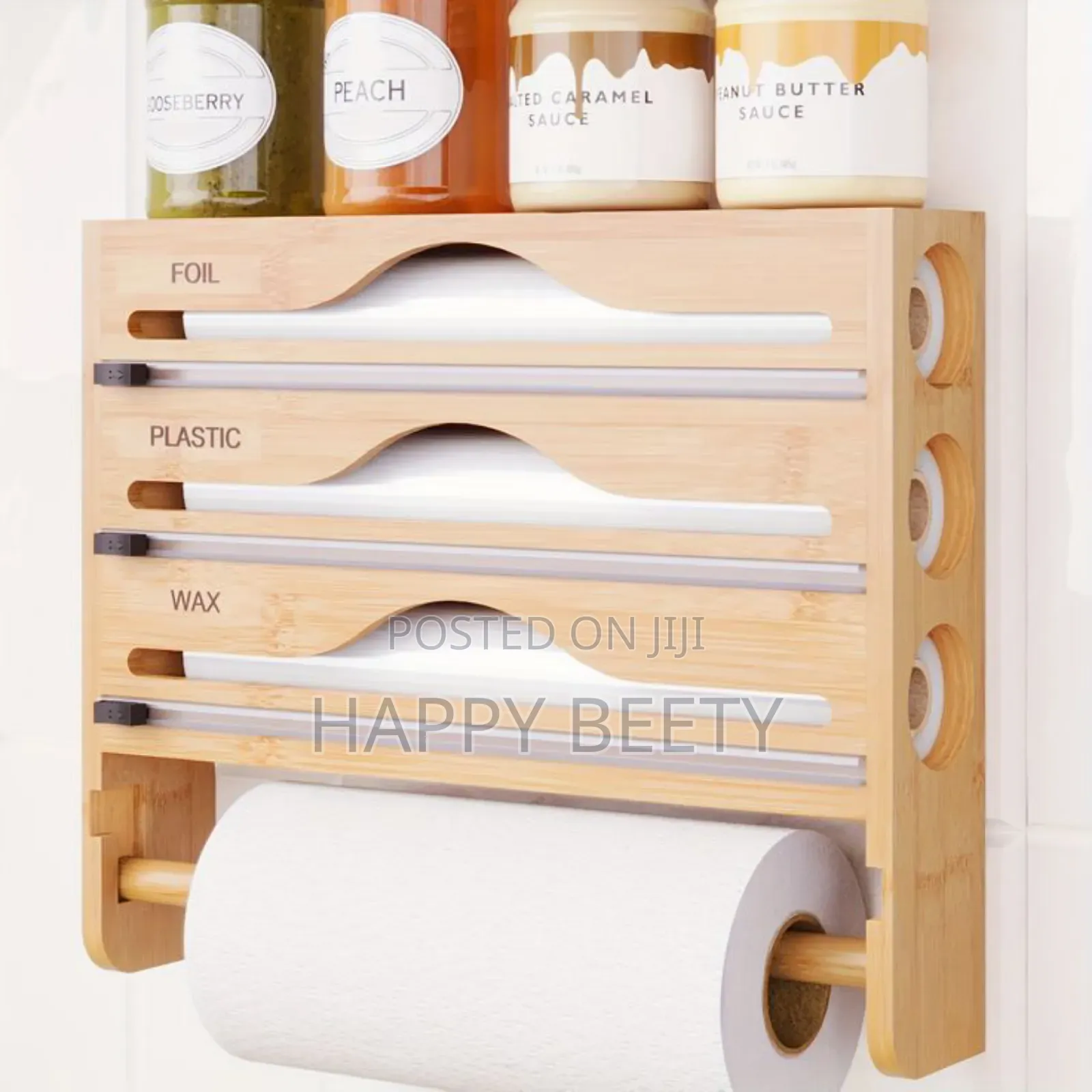 ☆4 in 1 Roll Aluminium, Foil Plastic Wrap Dispenser