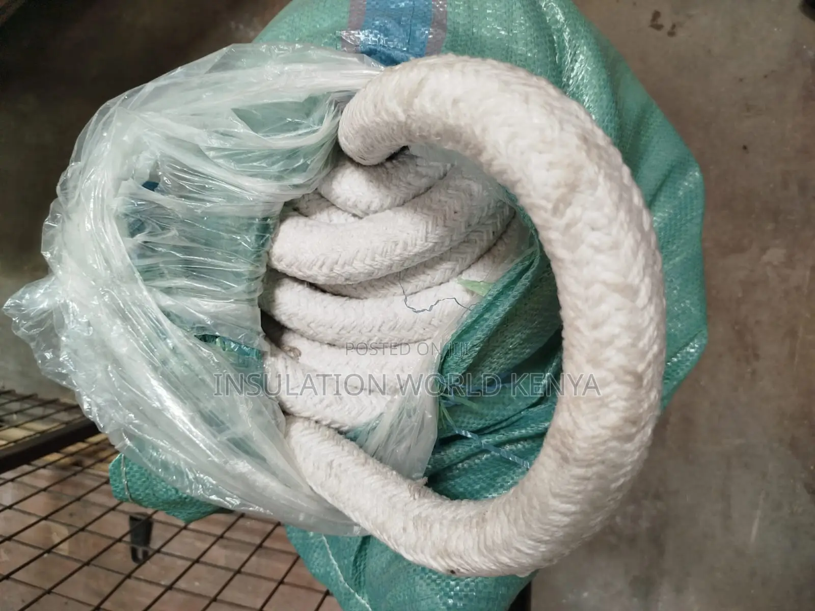 Ceramic Fiber Round Rope–32mm Diameter(Per Mtr)–Non-Asbestos
