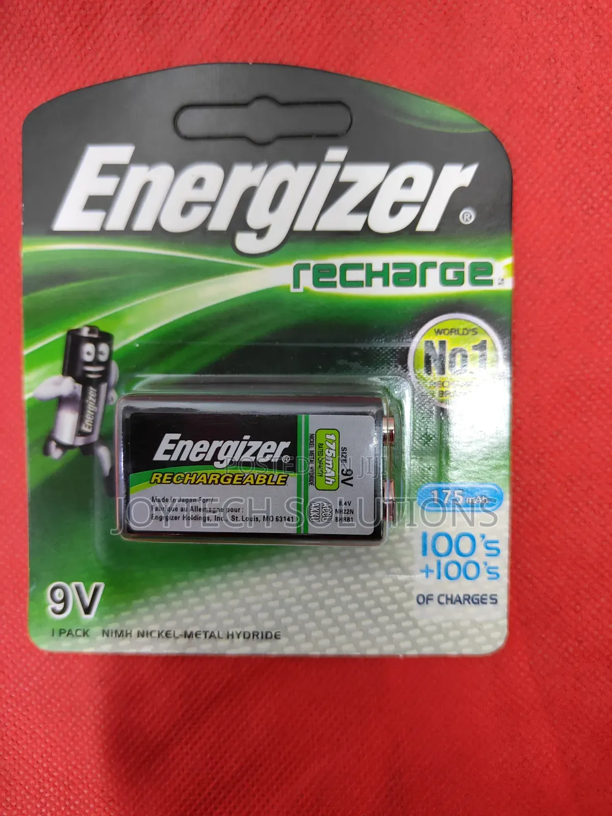 Rechargeable 9v Battery.