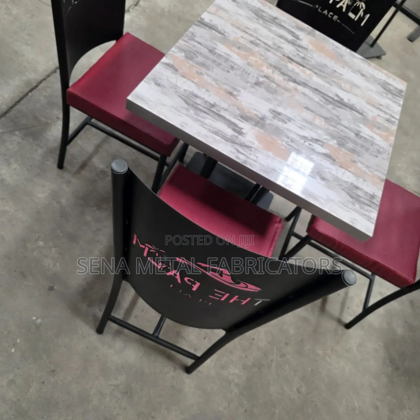 Restaurant Dining Set Customised Modern Square Table Chairs.