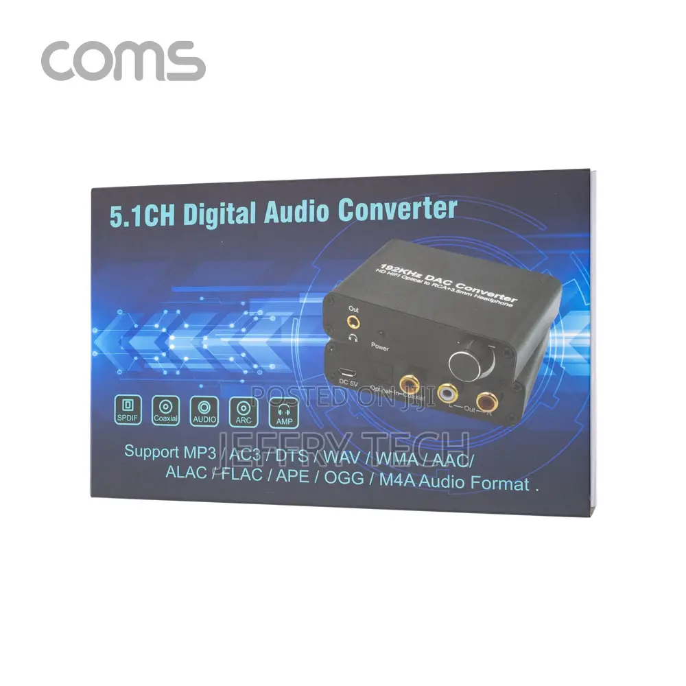 Coms Audio Optical Converter + Amplifier / Digital to Analog