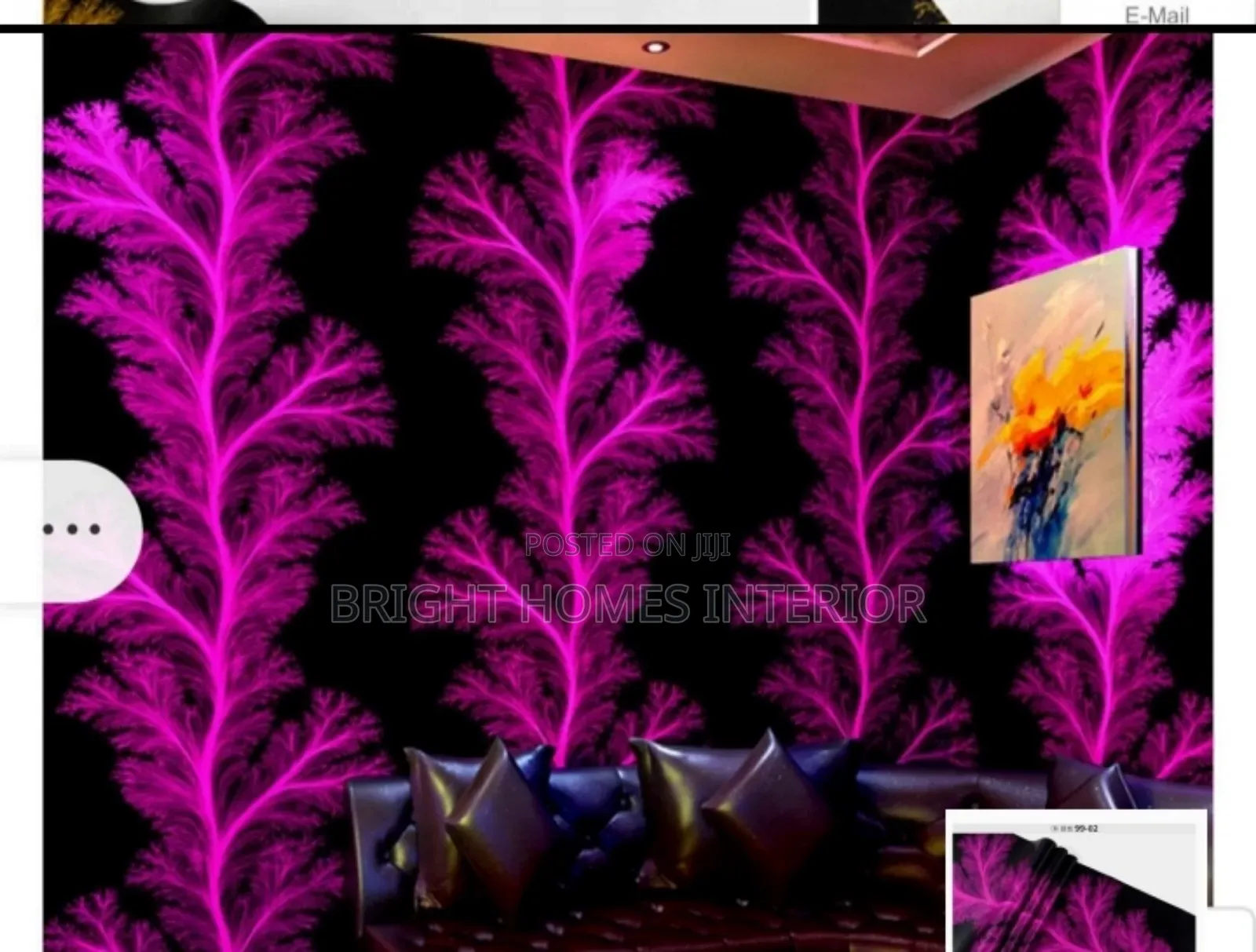 Pink 3d Pattern Wallpaper New Stock