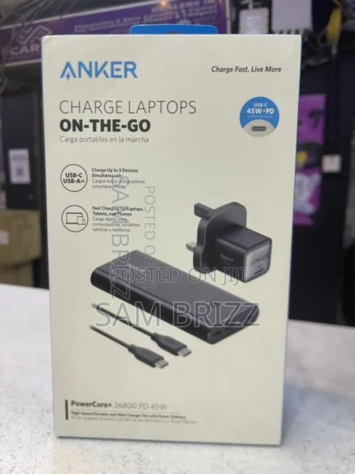 Anker Charger Laptops on the Go 26800pd 45w