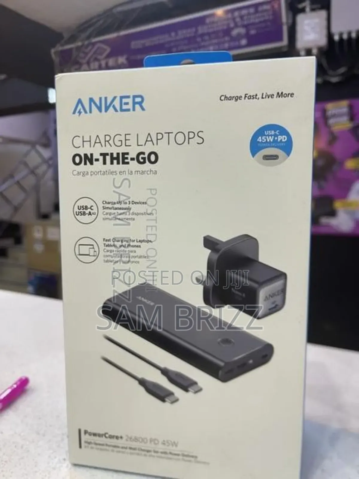 Anker Charger Laptops on the Go 26800pd 45w