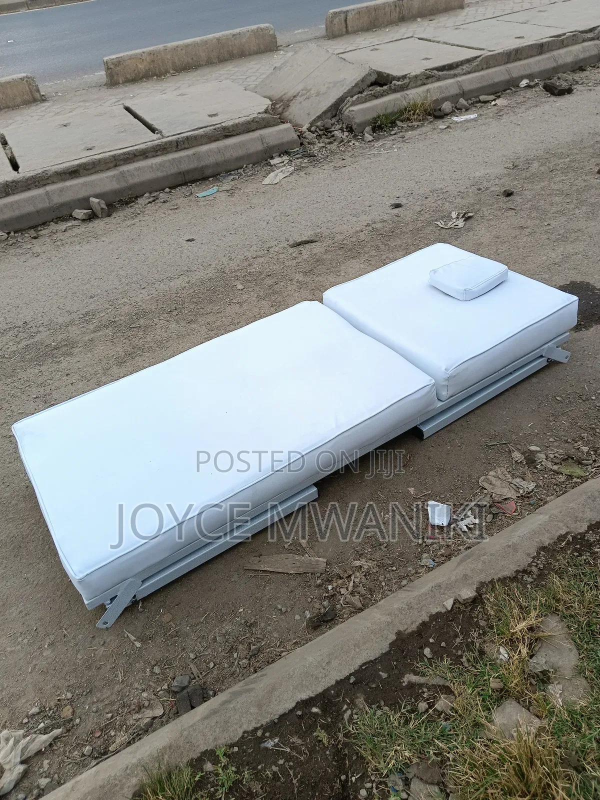 White Plain Foldable Massage Bed ,