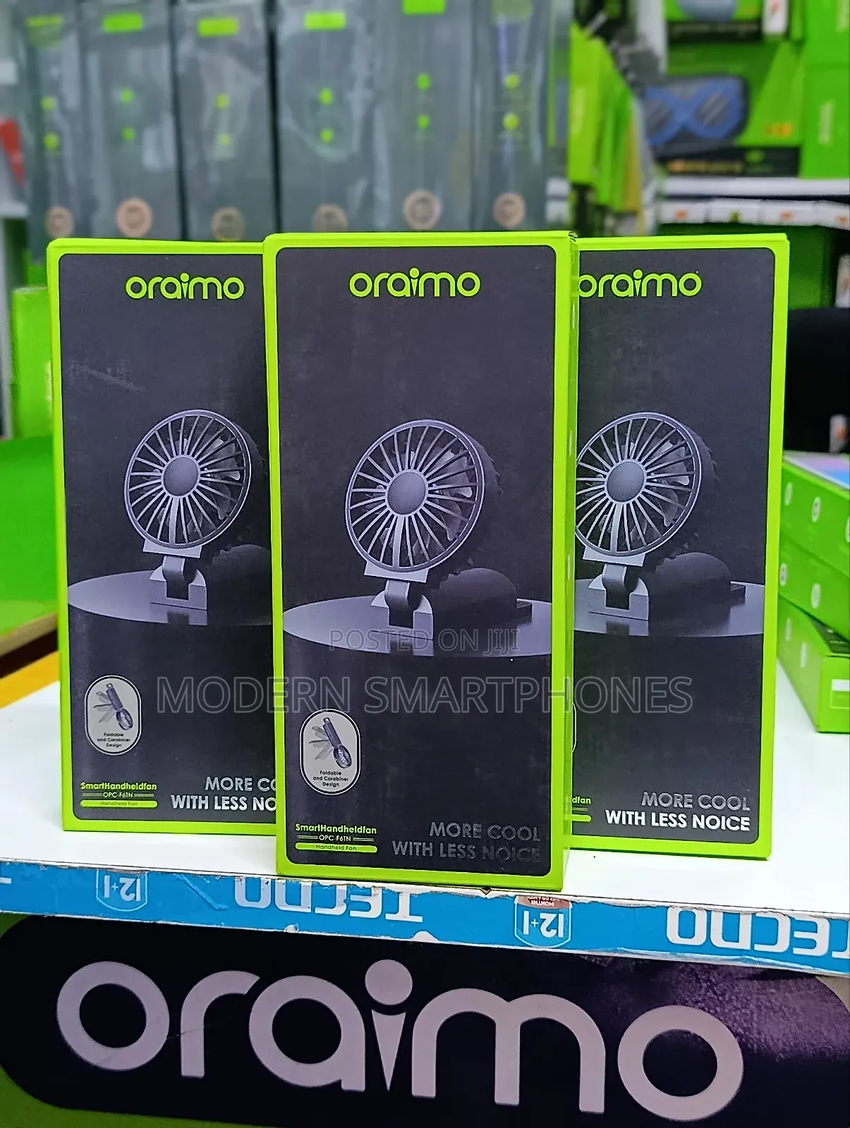 Oraimo Smart Handheld Fan Dual Blades Foldable Fan