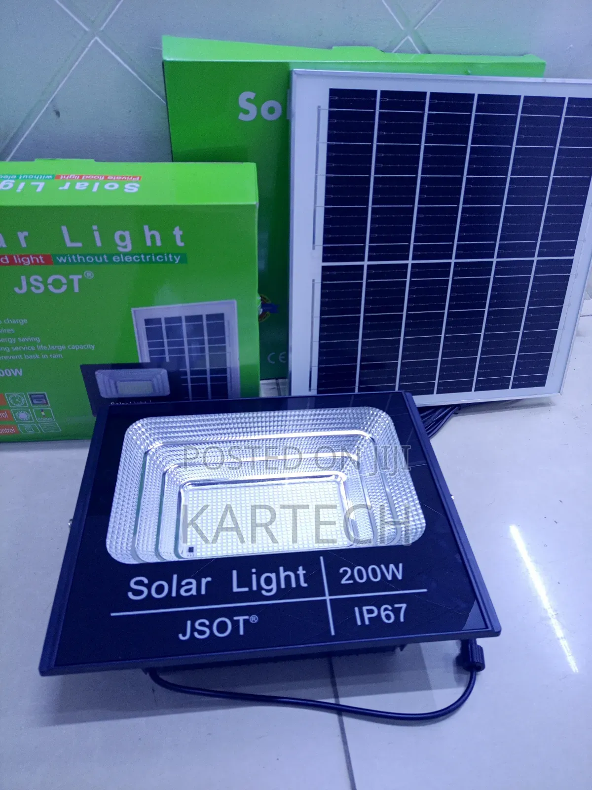 Jsot 200w Led Display Solar Flood Light Auto Switch