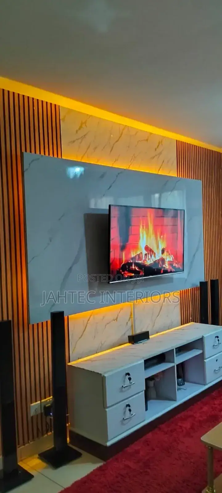 Morden Tv Mounting and Wall Panel Tv Stand