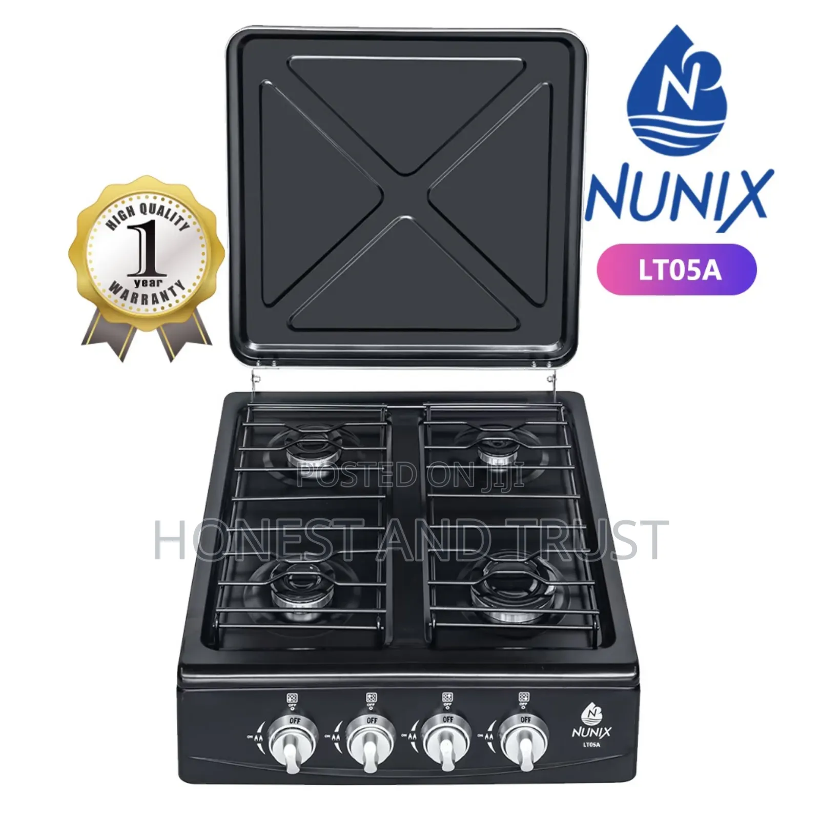 New Model Nunix Table Top Cooker Full Gas Burner Stove