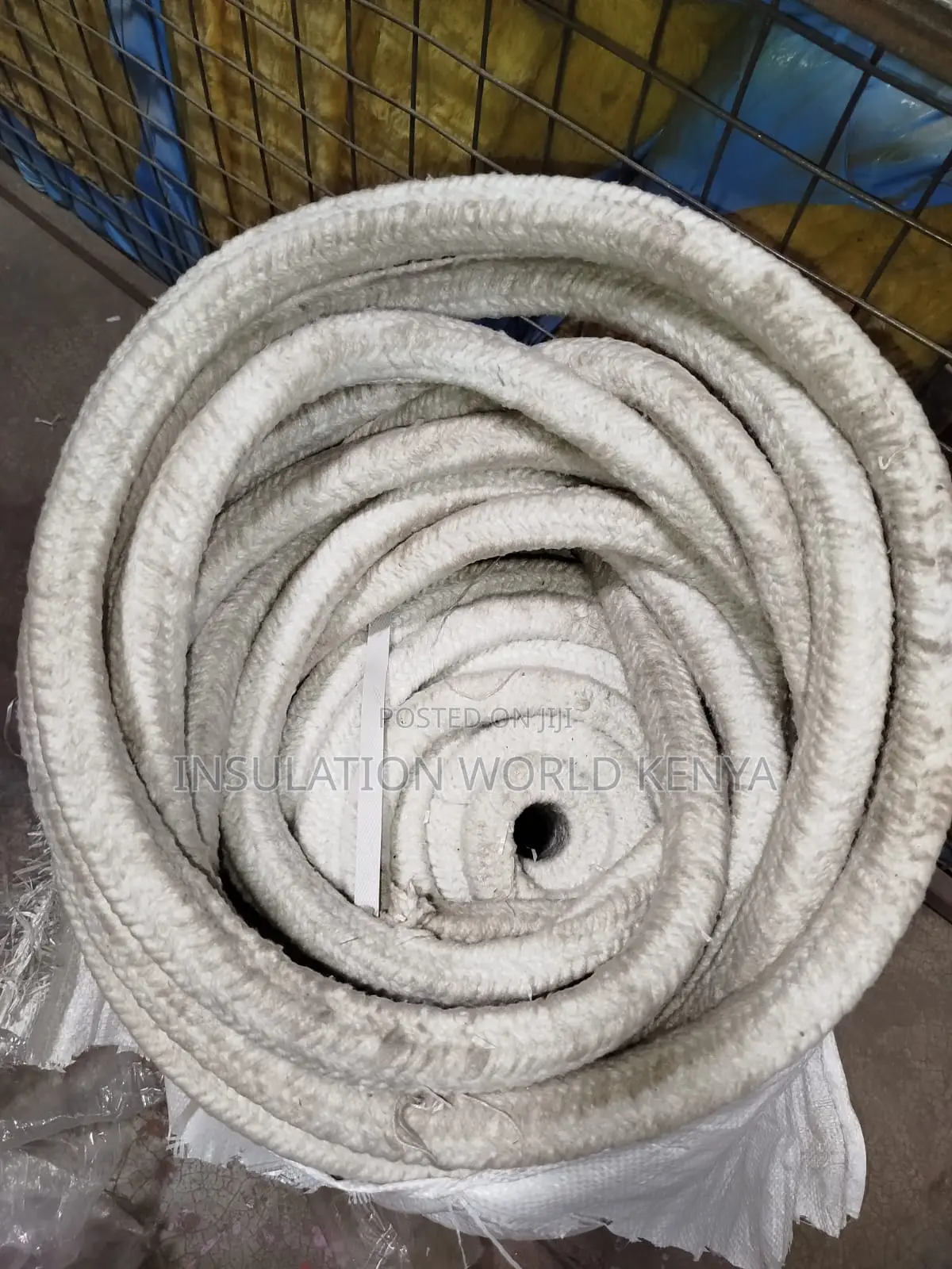 Ceramic Fiber Square Rope–25mm Diameter(Per Mtr)Non-Asbestos