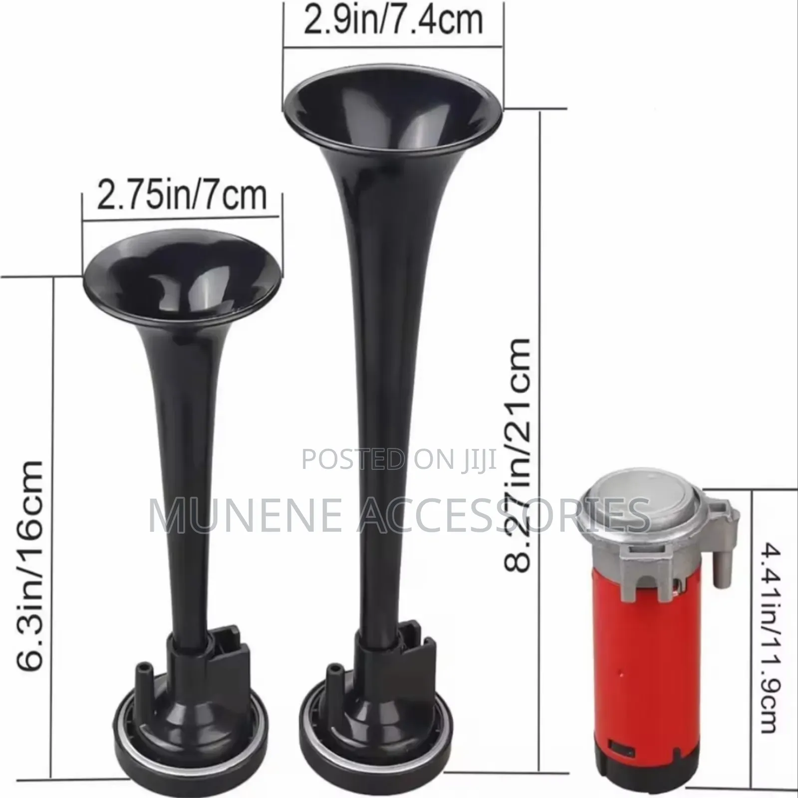 12v Air Train Horn Kit Dual With Compressor for 12v Vehicles