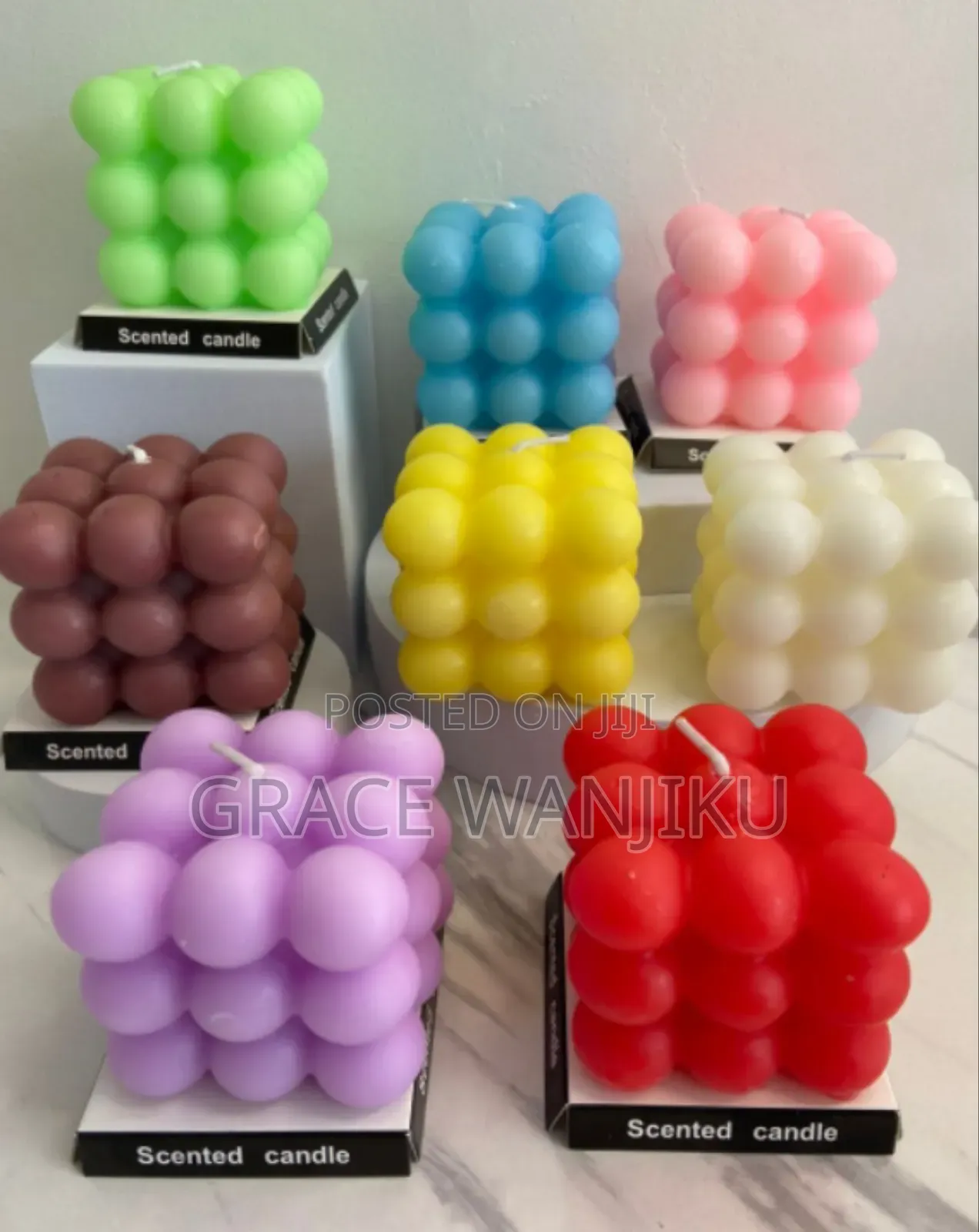 *3d Non-Stick Bubble Cube Scented Candles Silicone Mold