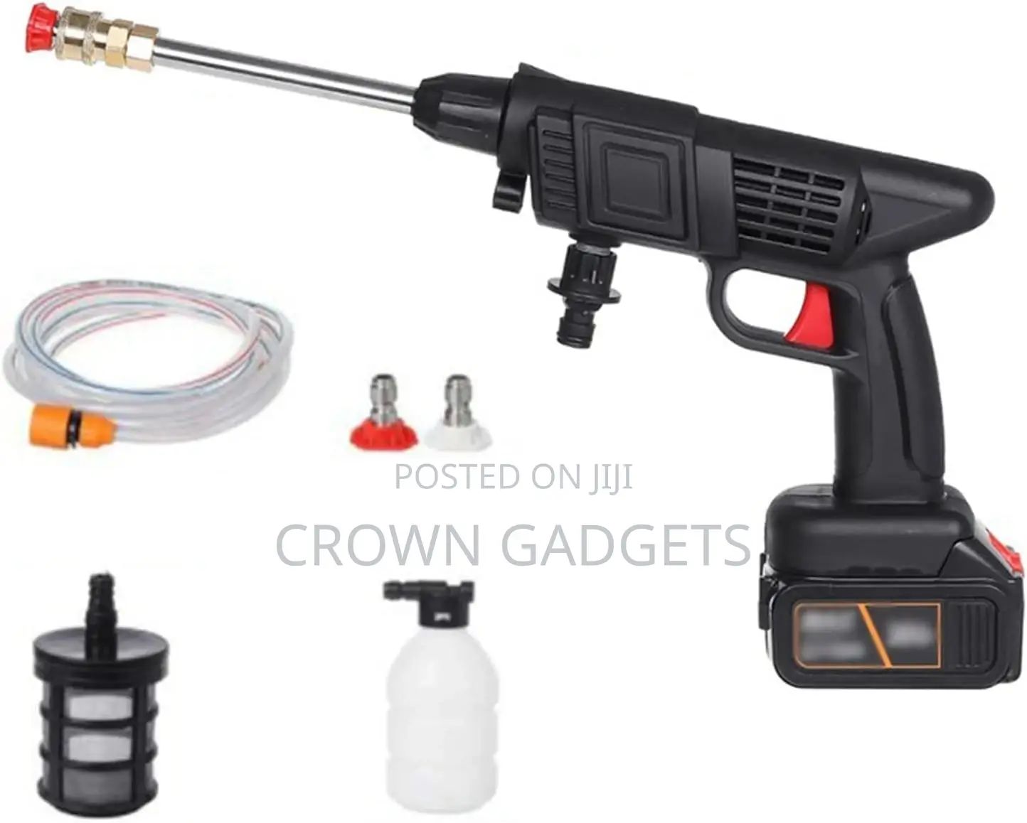 Rechargeable Car Wash Spray Gun – 24v Power Jet Tool