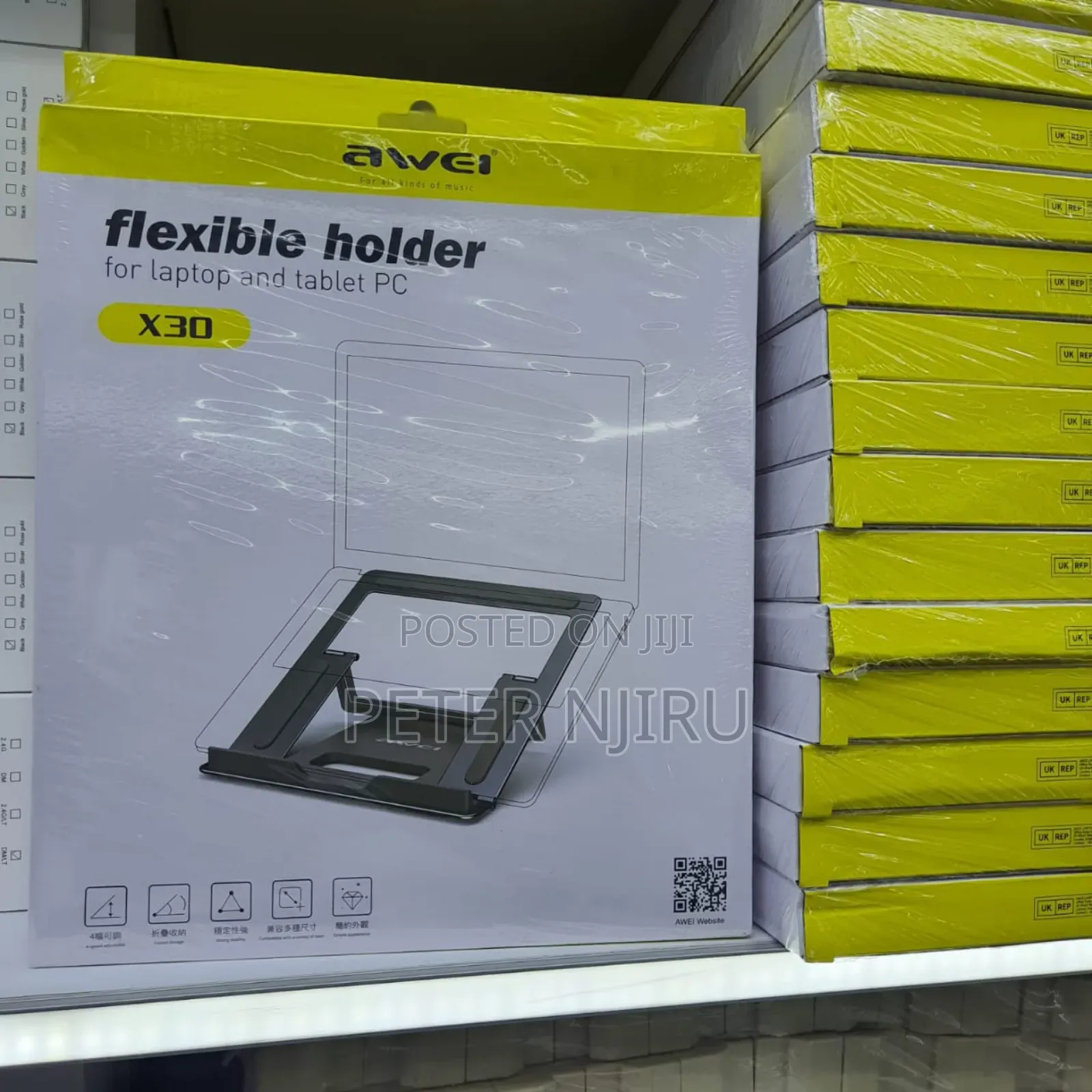 Flexible Awei X30 Metal Desktop Laptop Stand Holder