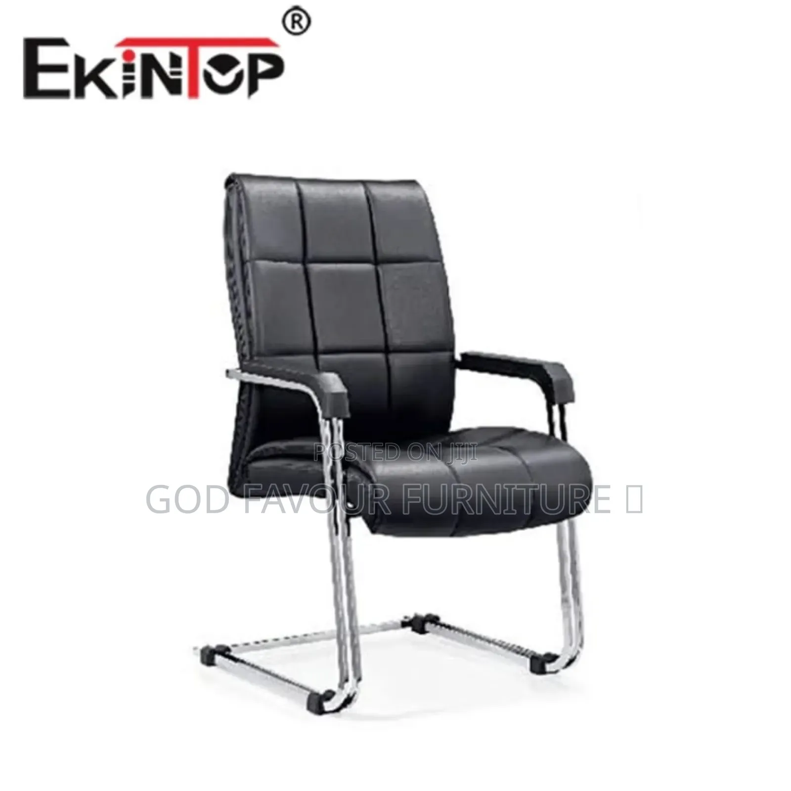 Vintage Modern Office/Waiting Chair Black Yf8k