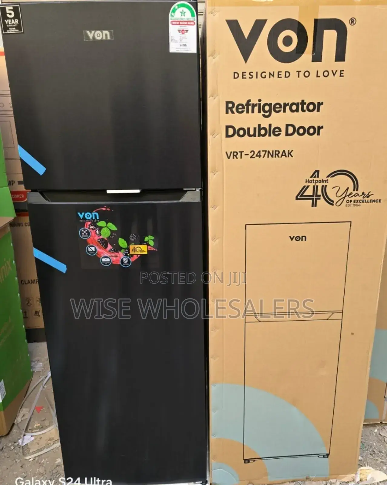 Von 247 Litres Nofrost Double Door Refrigerator