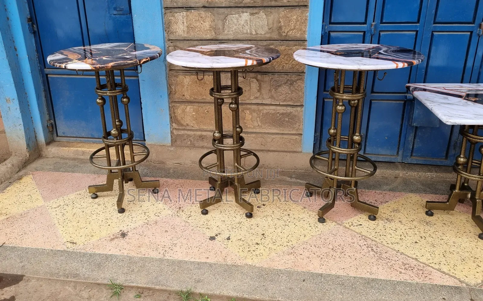 Bar High Table, With Logo and Unique Graphic Design
