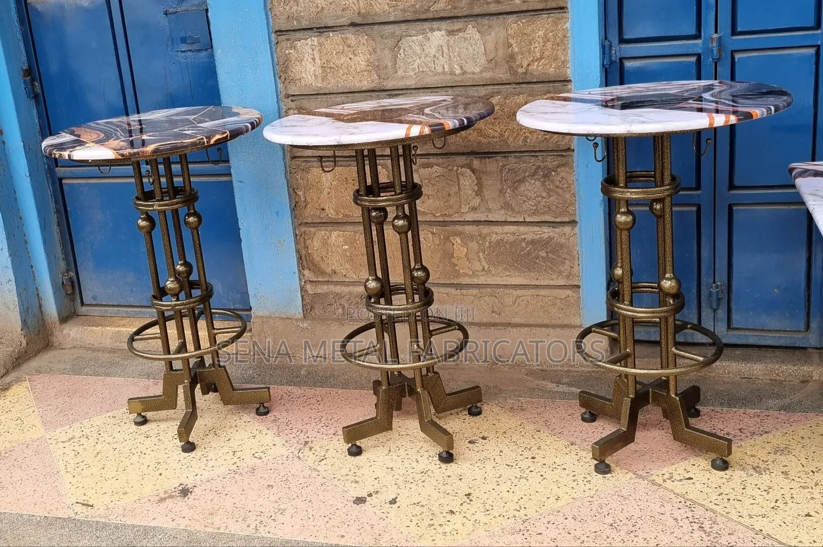 Bar High Table, With Logo and Unique Graphic Design