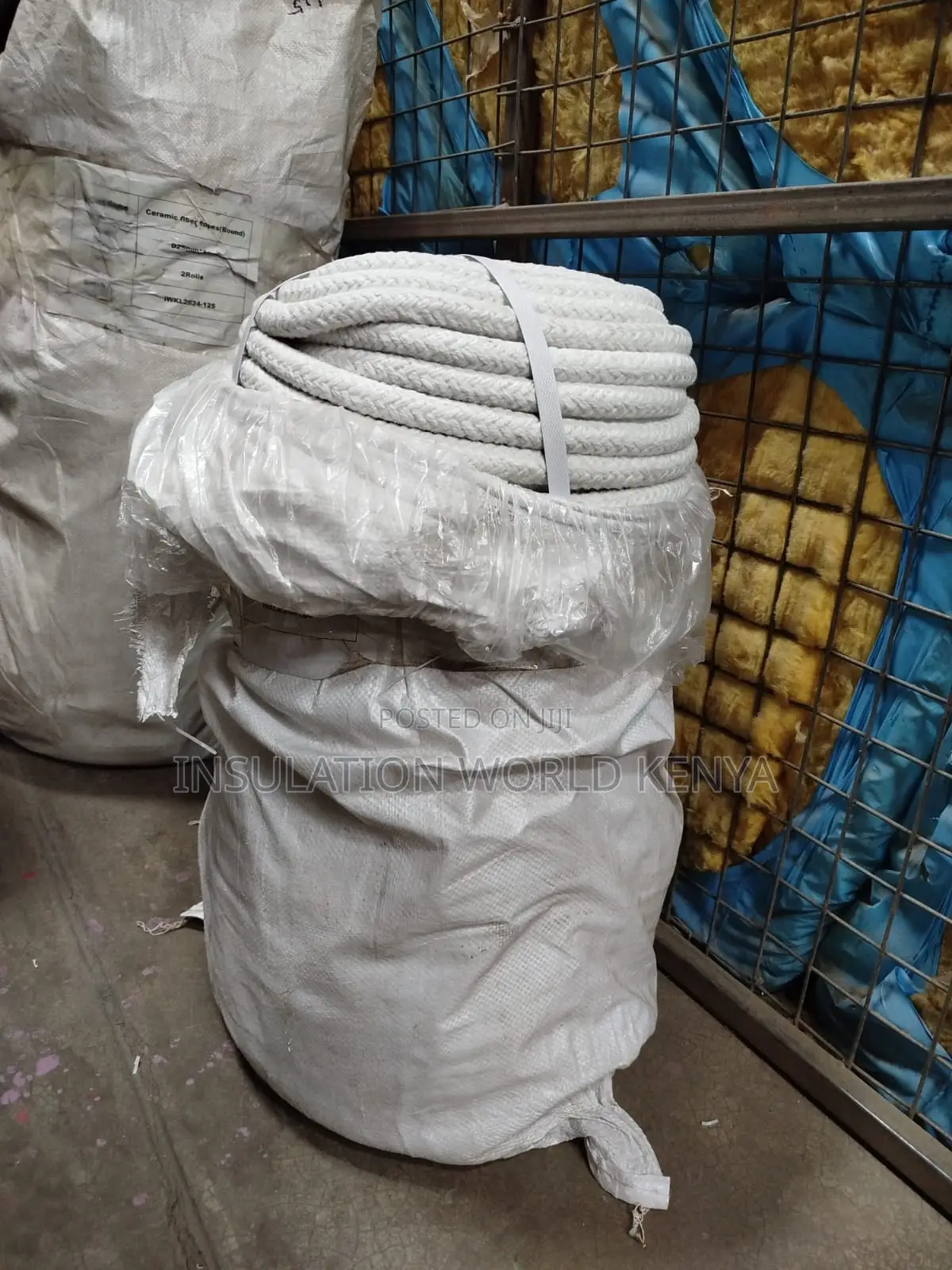 Ceramic Fiber Round Rope–16mm Diameter(Per Mtr)–Non-Asbestos