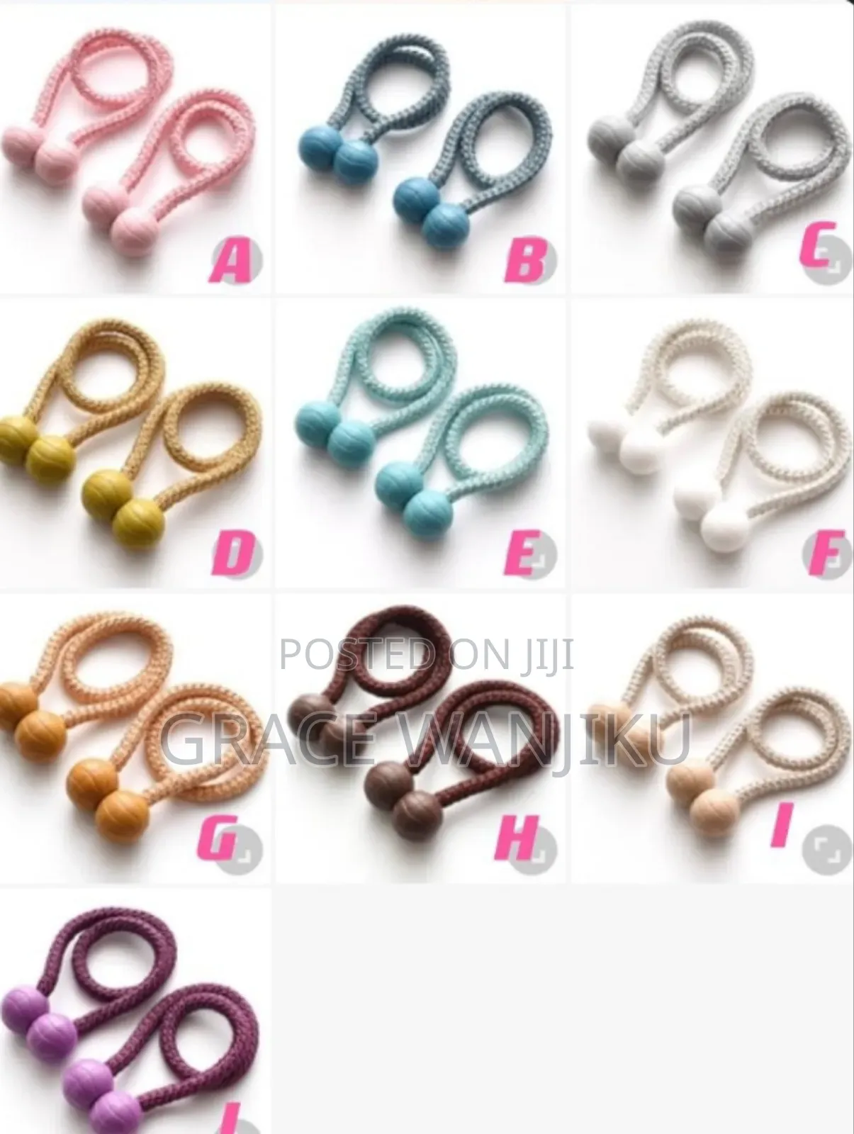 **Curtain Tie Backs /Holders *