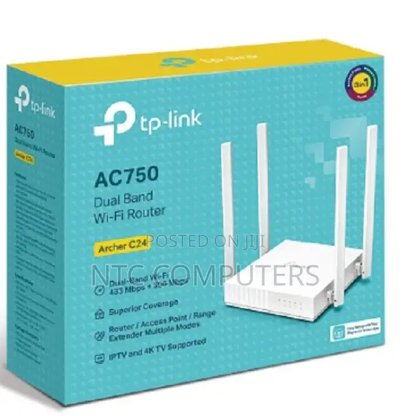 Tp-Link Archer C24 Ac750 Dual Band Wi-Fi Router