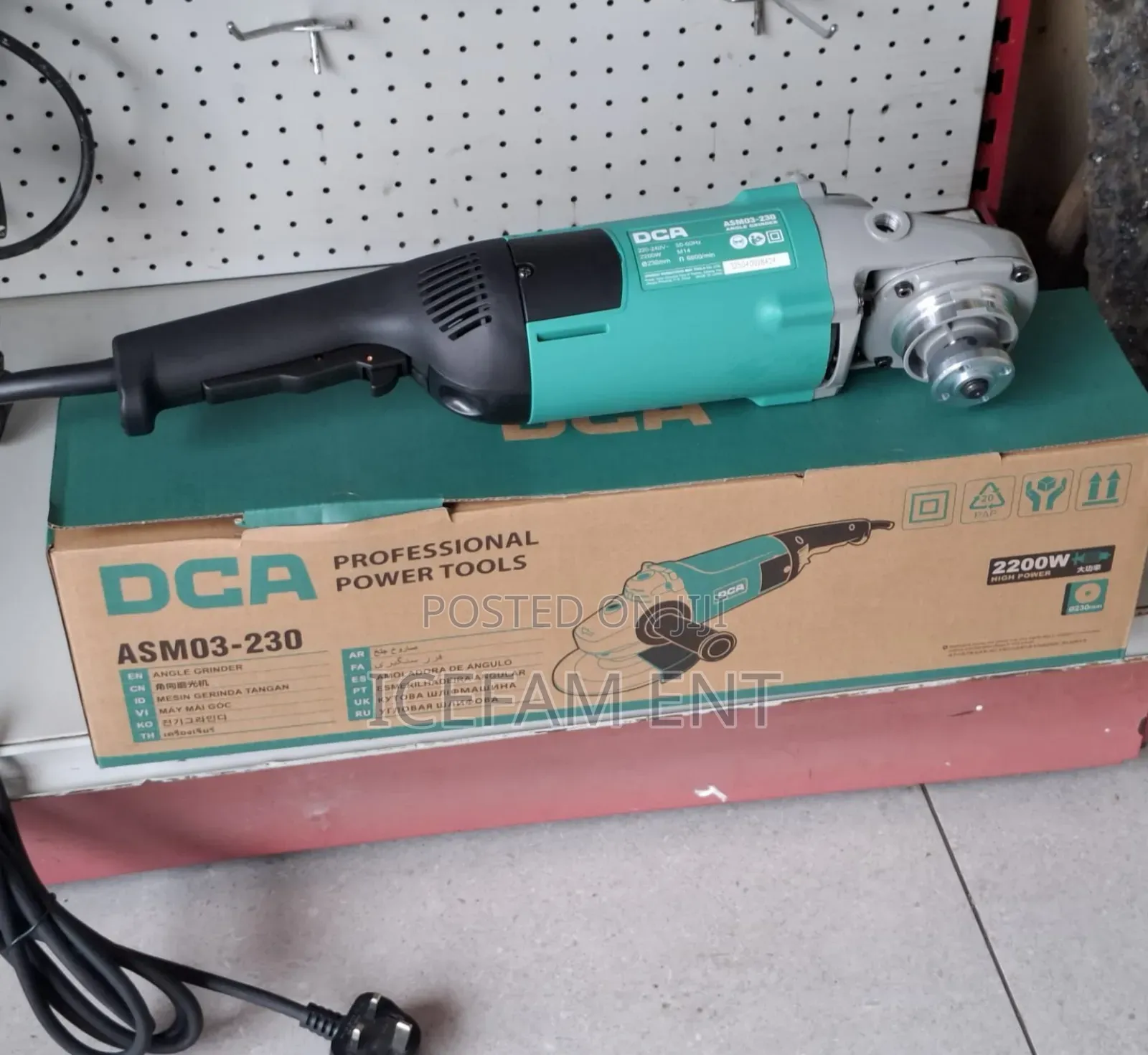 Dca Grinder/Electric 9" Angle Grinder Machine