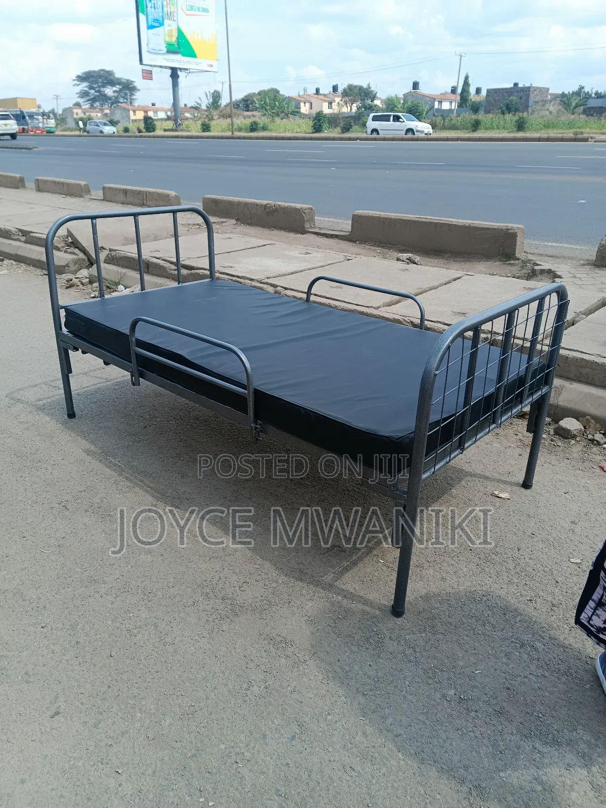 Hospital Bed, With Black Mackintosh