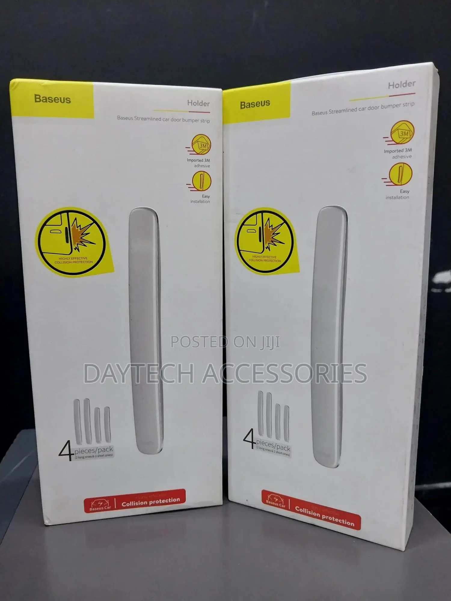 Baseus Streamlined Car Door Bumper Strip 4 Pcs. Transparent