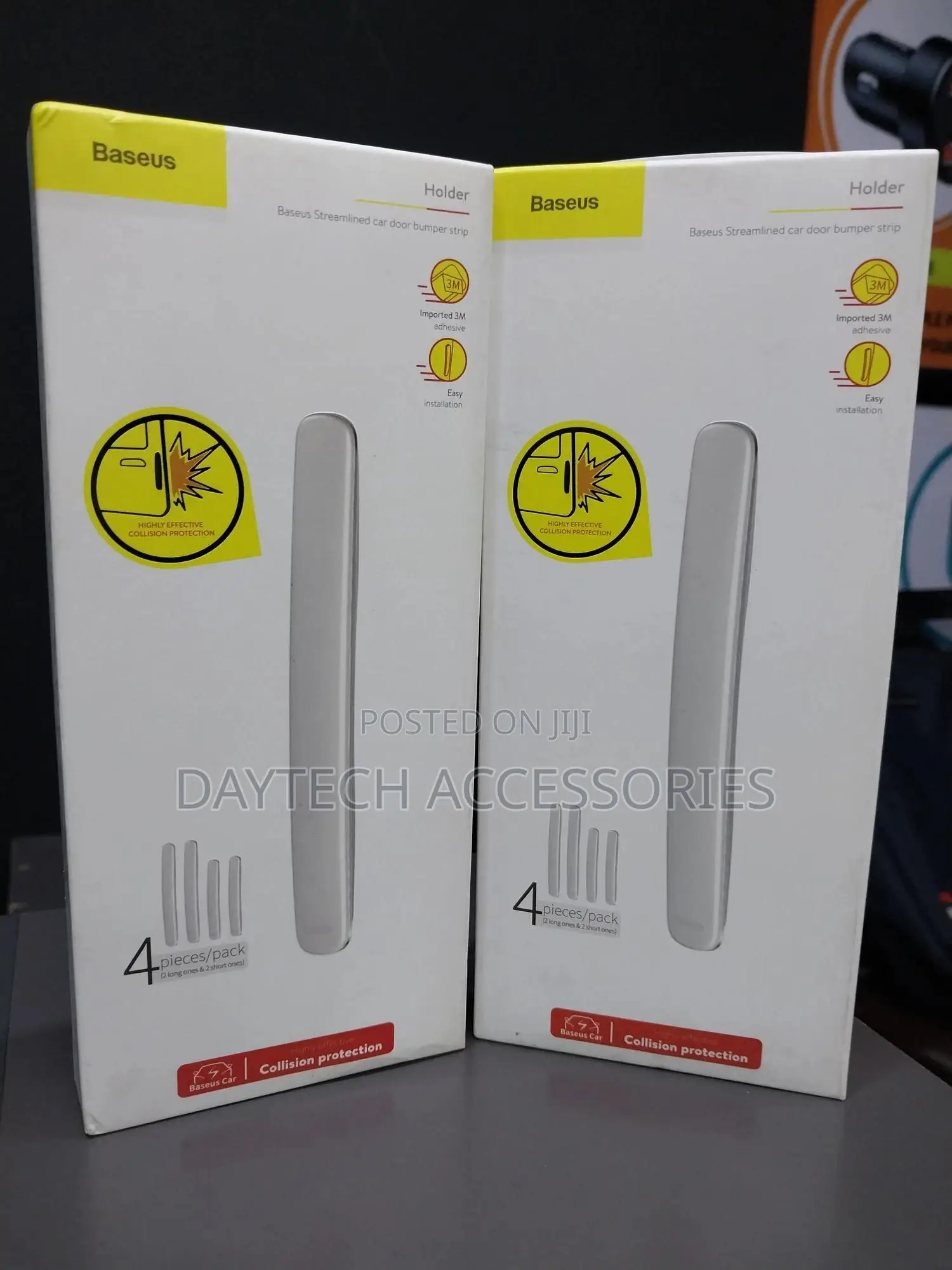 Baseus Streamlined Car Door Bumper Strip 4 Pcs. Transparent