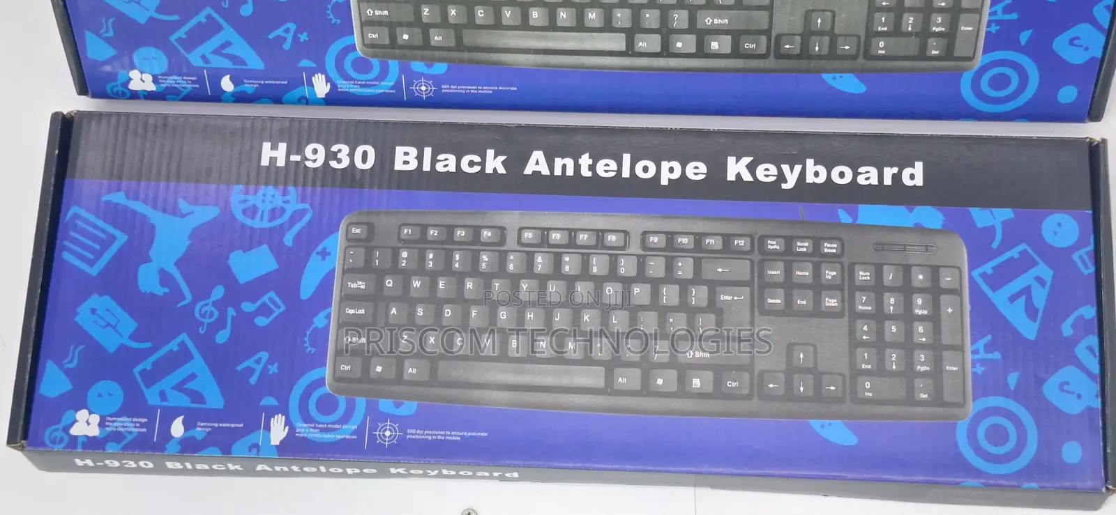 H-930 Black Antelope Wired Usb Keyboard