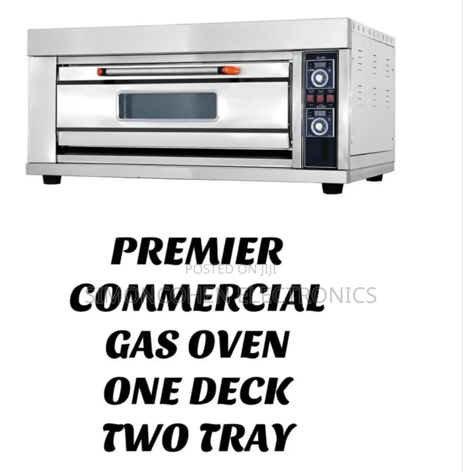 Premier Commercial Gas Oven,One Deck Two Tray