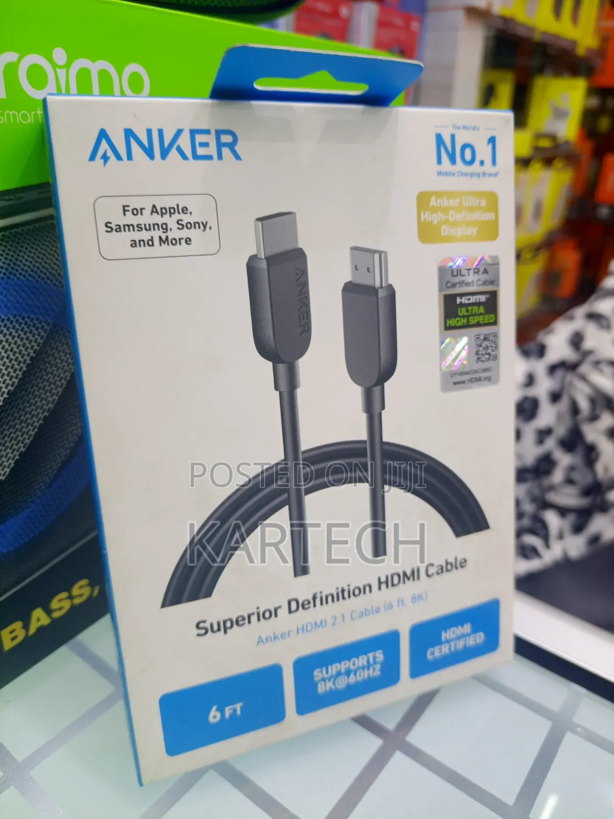 Anker Hdmi 2-in-1 Cable 6ft Hdmi Cable