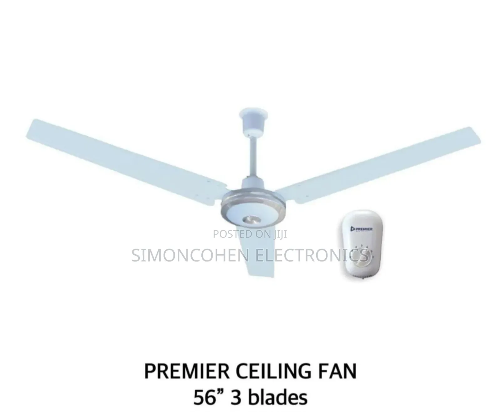 Premier 56" Ceiling Fan With 3 Blades