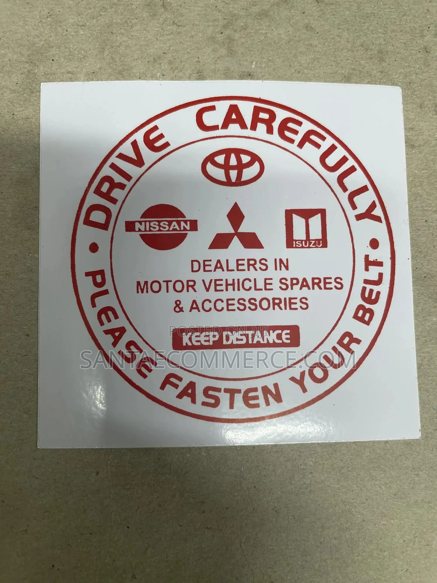 Car Insurance Sticker