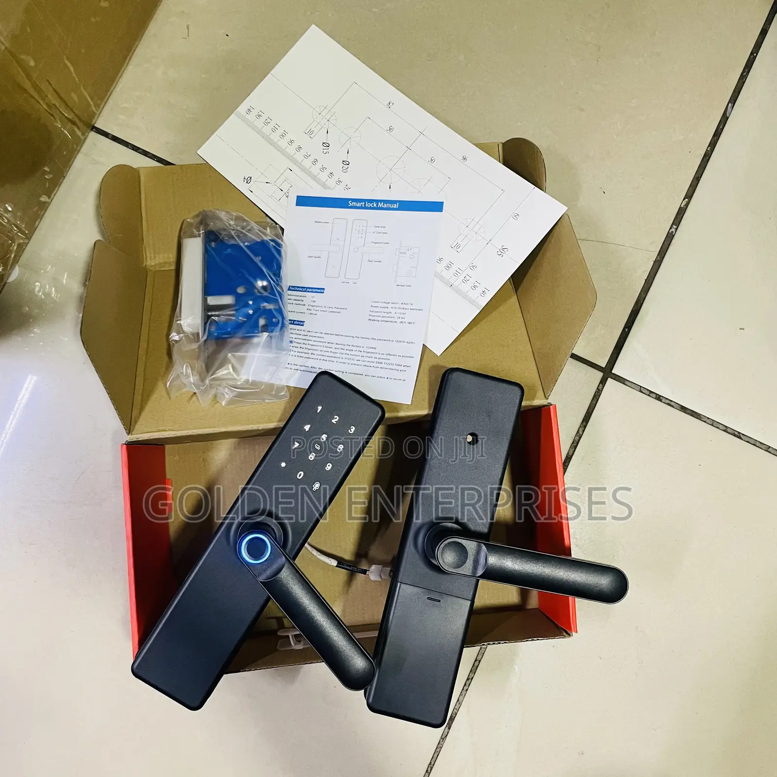 Smart Door Lock Fingerprint, Card, Wifi, Remote Control