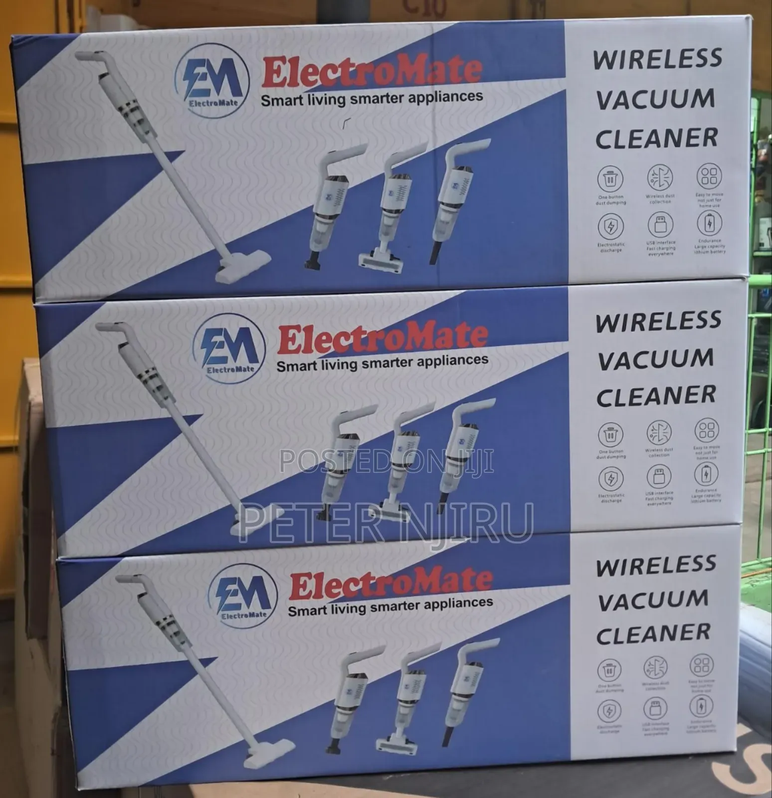 Electromate Wet Dry Wireless Vacuum Cleaner