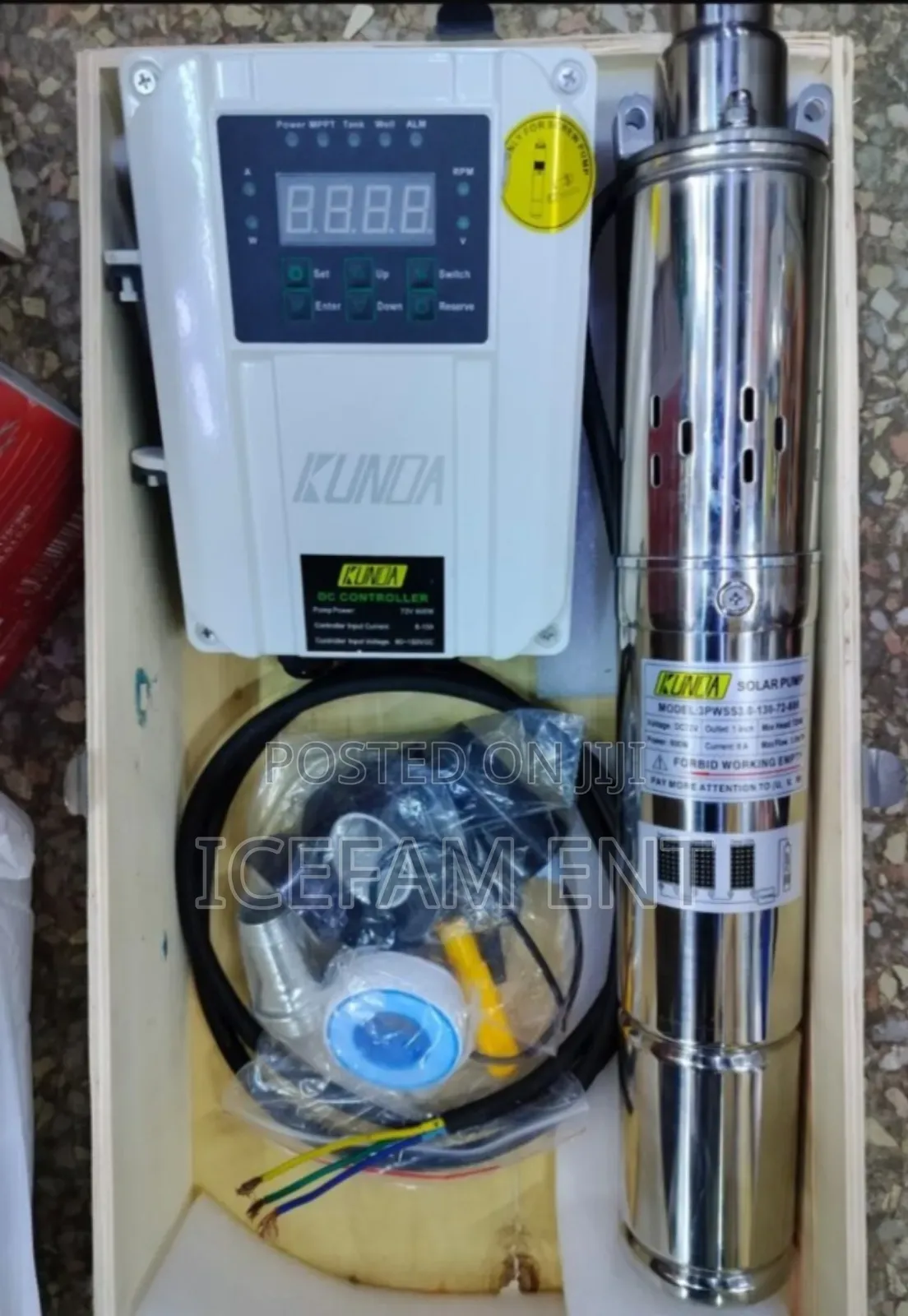 130m Head Water Pump With Control Box/Using 600w Solar Panel