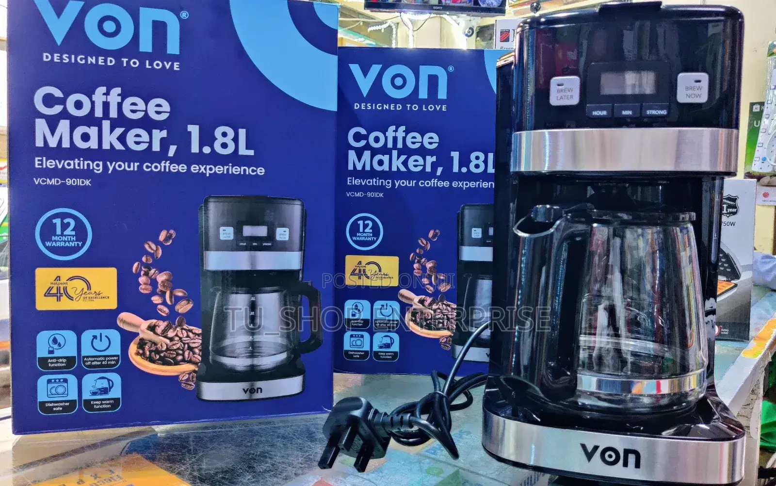 Coffee Maker Digital Black VCMD-901dk