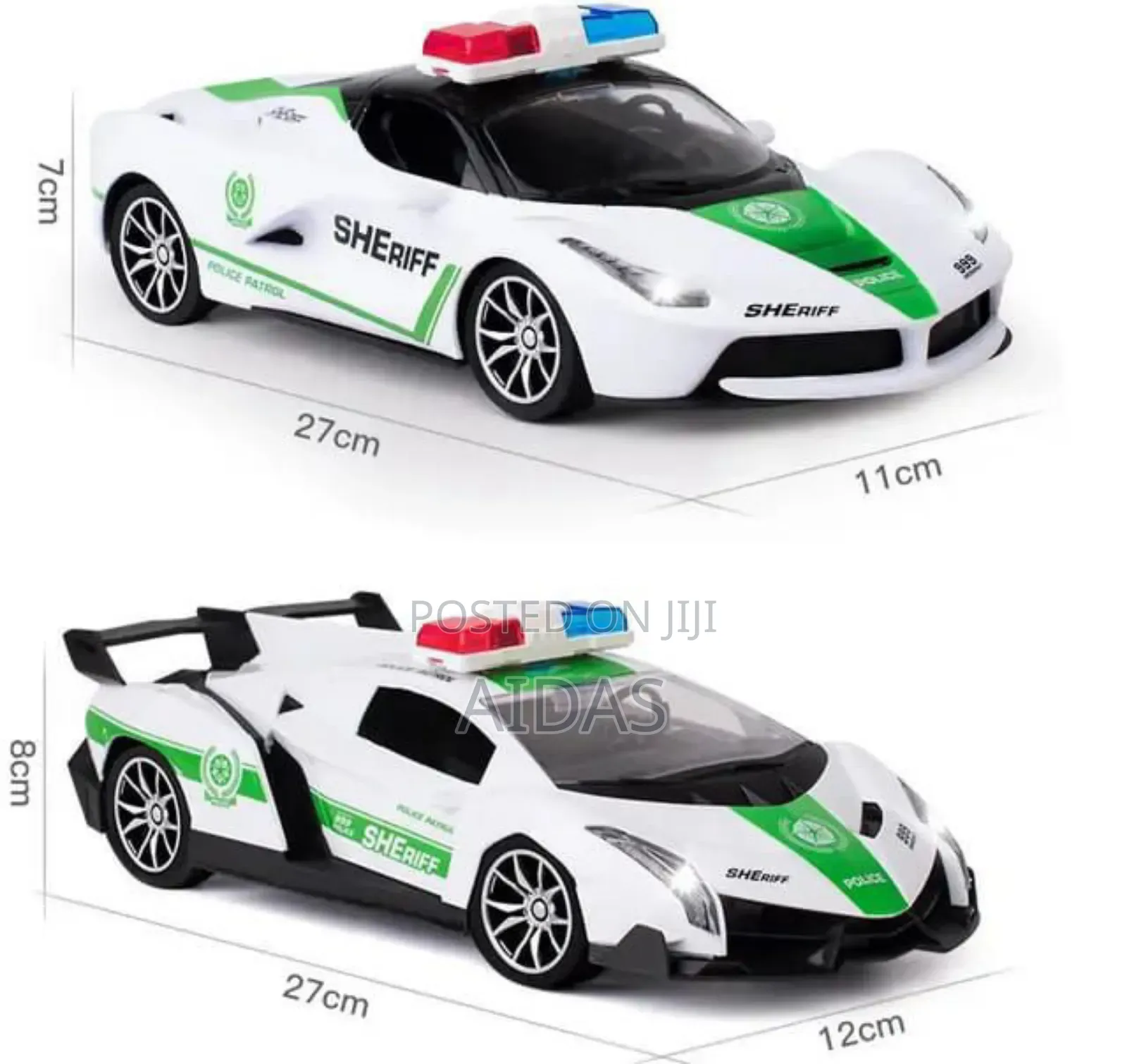 Rechargable Lamborghini Sheriff Remote Controlled Toy Car
