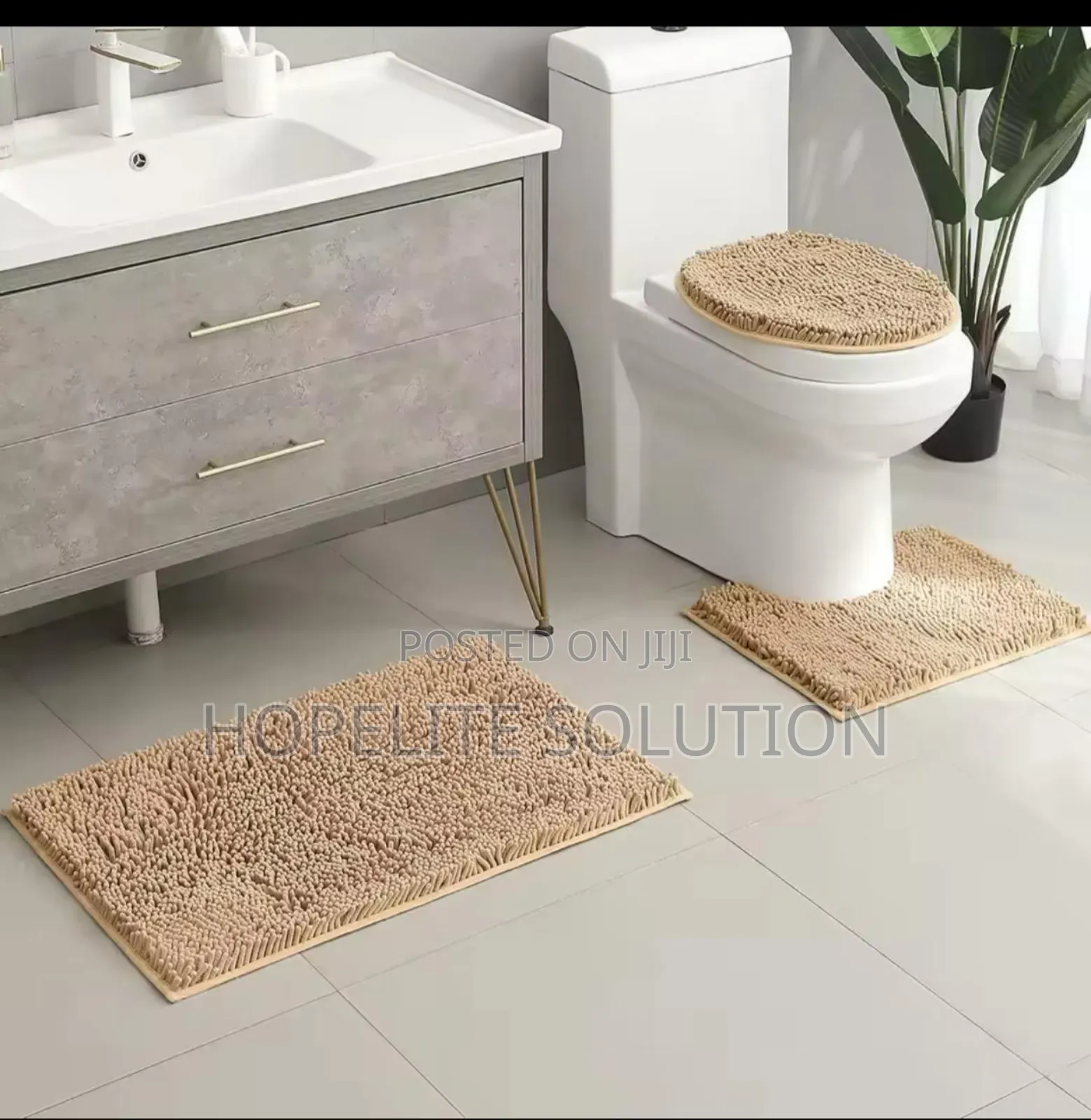 3 in 1 Fluffy Toilet Mat
