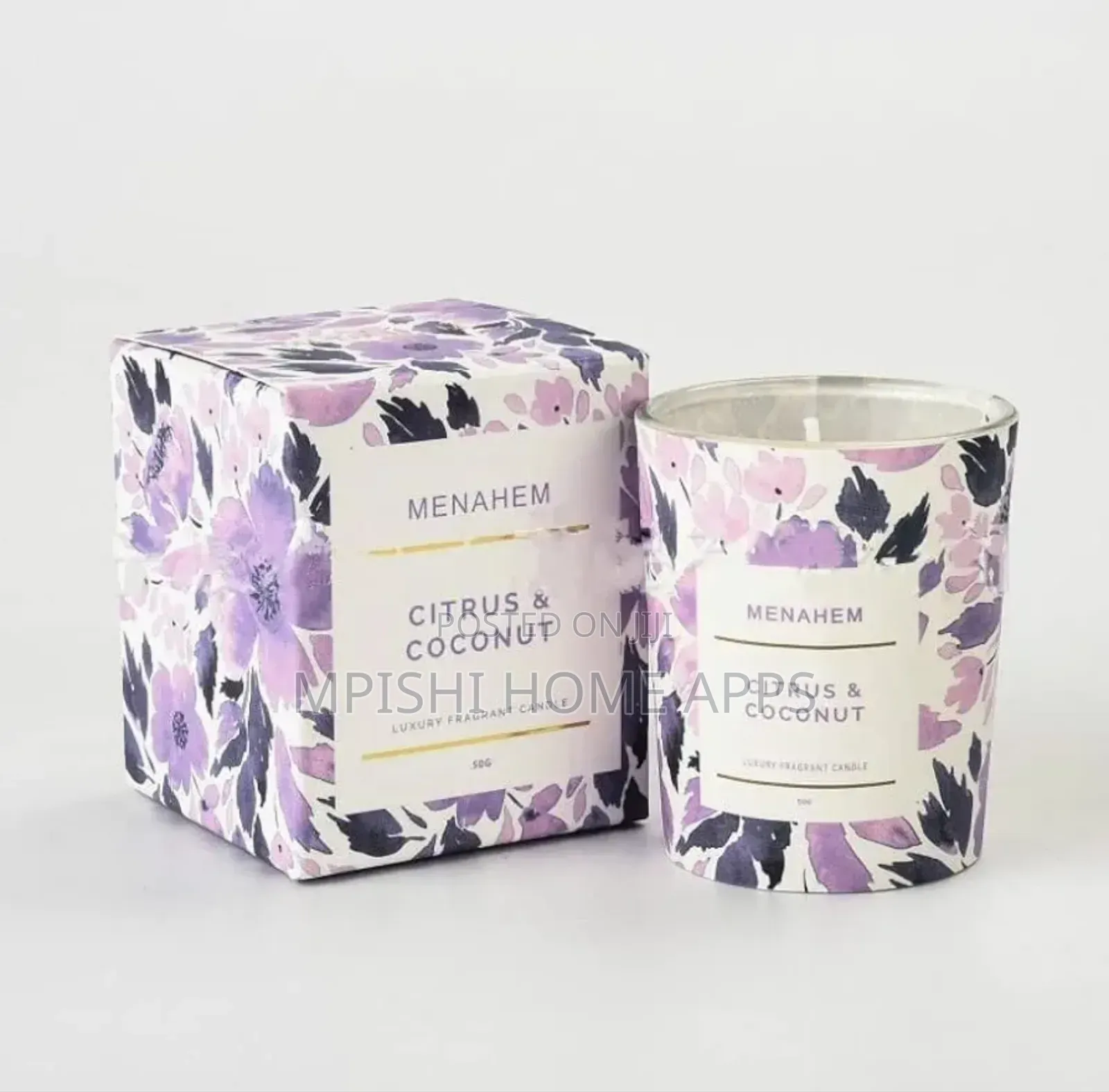 Citrus and Coconut Scented Candle