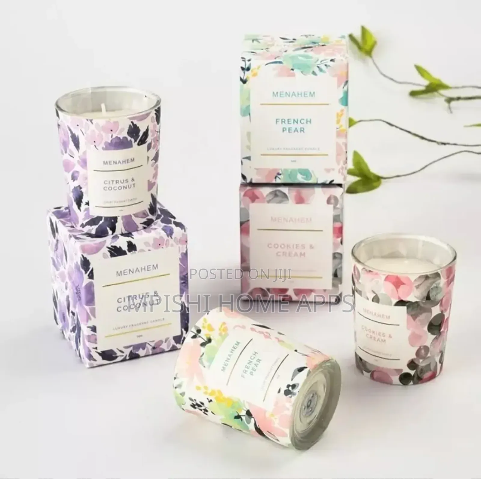 Citrus and Coconut Scented Candle