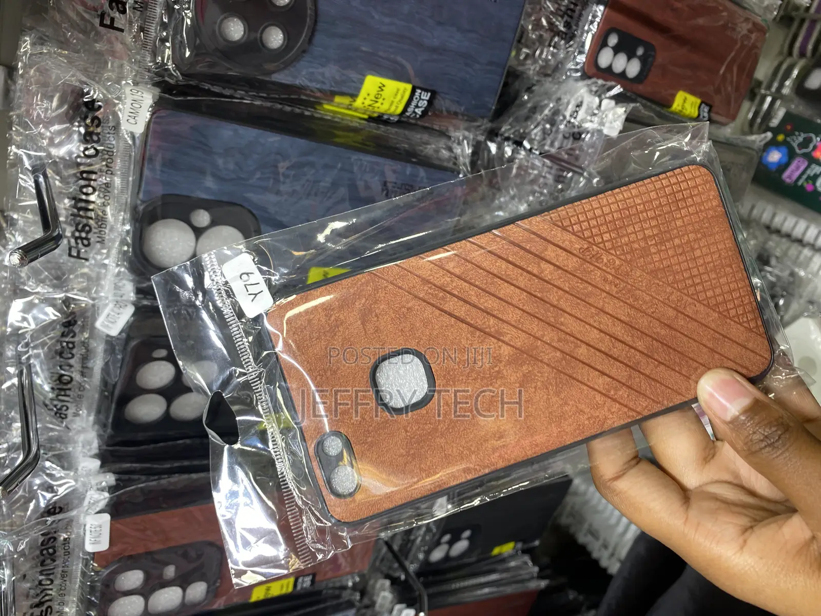 Stereos Leather Back Case Compatible With Vivo Y79